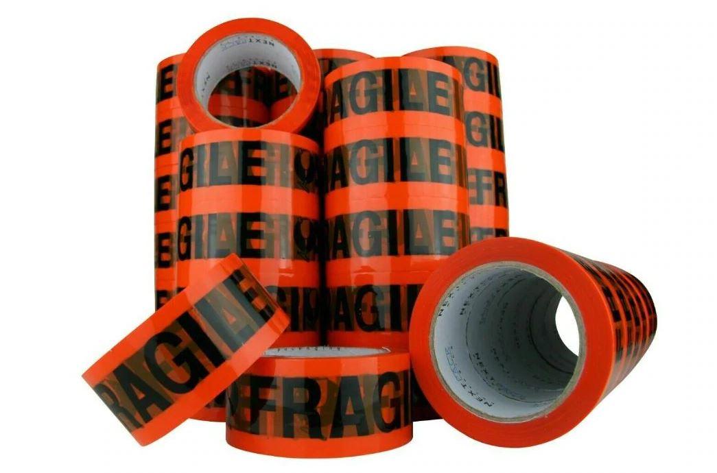12Rolls | Fragile Packing Tape | 75M x 48mm | Strong Packaging Sticky Tapes - Office Catch