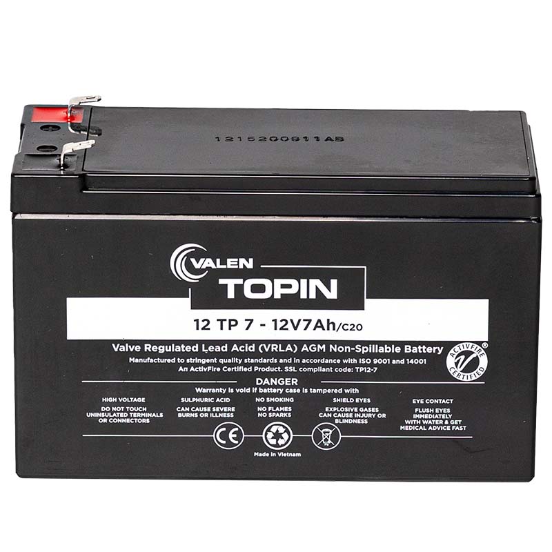 12v 7Ah Valen Topin Deep Cycle battery - Office Catch
