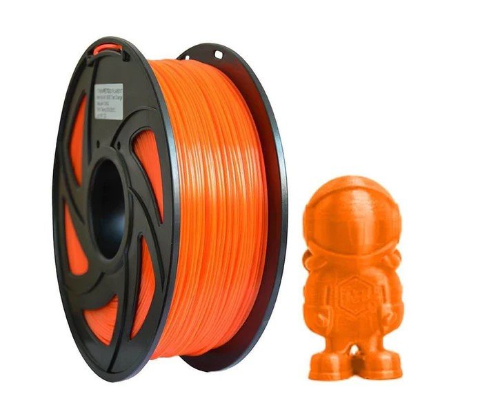 1.75mm 3D Printer Filament PETG - Orange 1KG - Office Catch