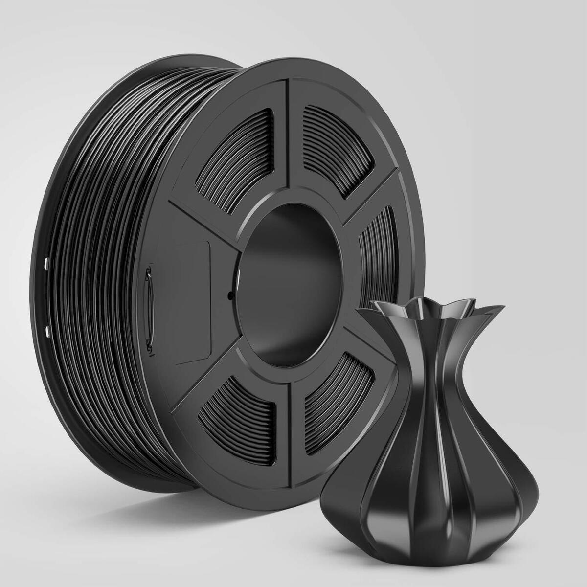 1.75mm 3D Printer Filament Silk - Black 1KG - Office Catch