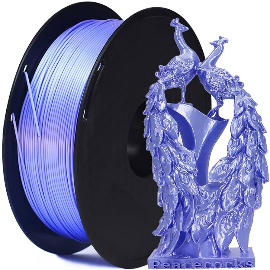 1.75mm 3D Printer Filament Silk - Purple 1KG - Office Catch