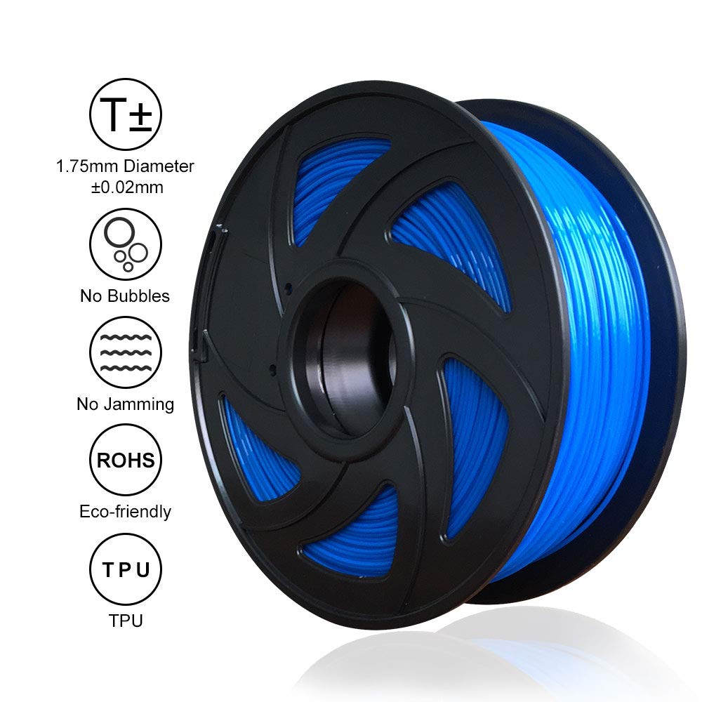 1.75mm 3D Printer Filament TPU - Blue 1KG - Office Catch