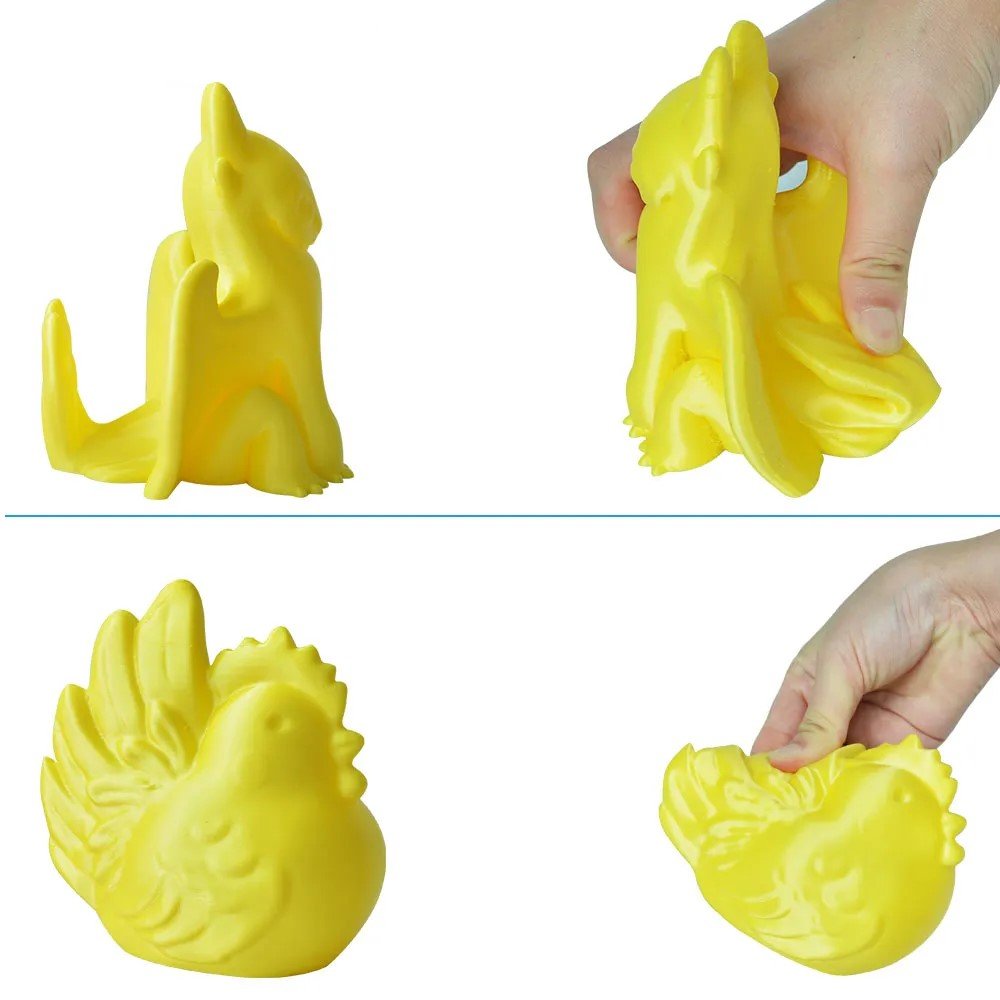 1.75mm 3D Printer Filament TPU - Yellow 1KG - Office Catch