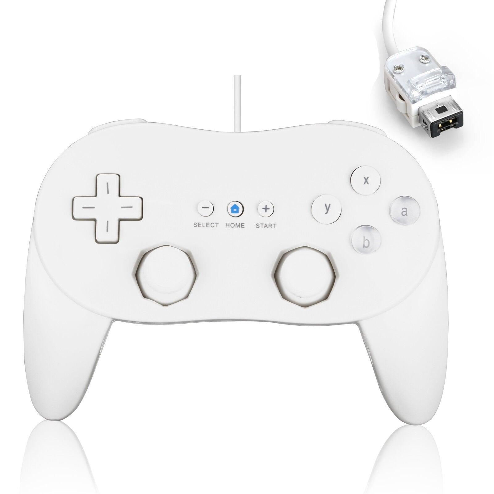 2 New White Classic Pro Wired GamePad Joypad Controller for Nintendo Wii Console - Office Catch