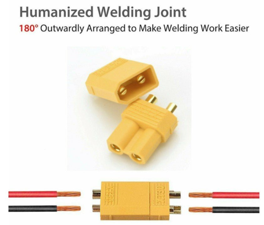 20 Pcs XT90 Male Female Bullet Connector Plug For Lipo Battery - Office Catch