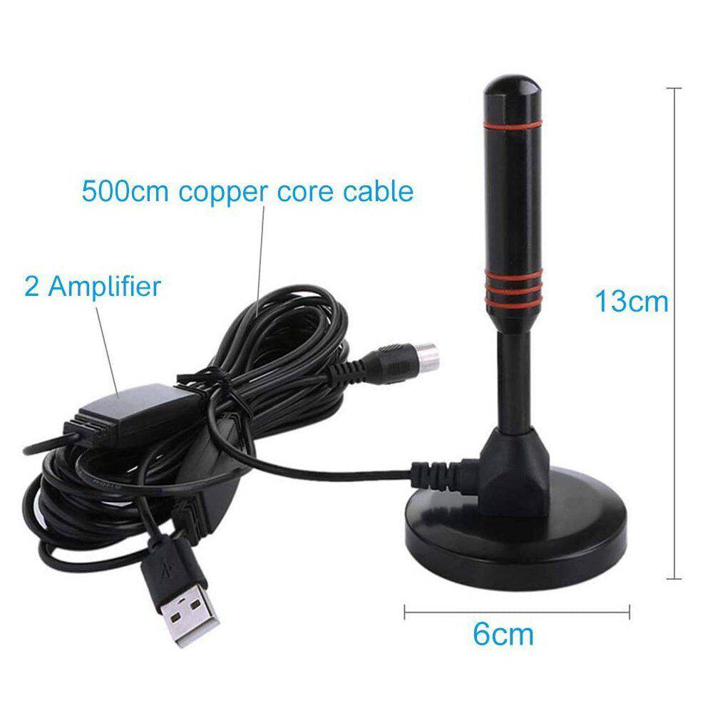 200 Mile Portable TV Antenna Indoor Outdoor Caravan Digital Freeview Aerial Ariel - Office Catch