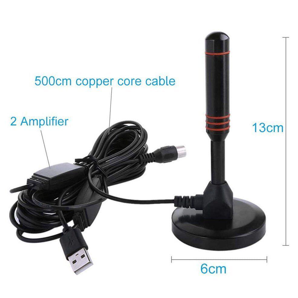 200Mile Portable TV Antenna Indoor Outdoor Caravan Digital Freeview Aerial Ariel - Office Catch