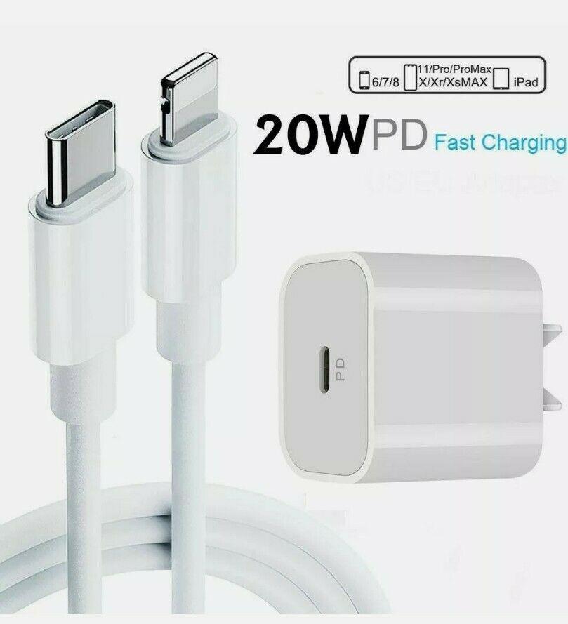 20W USB Type-C Wall Adapter Fast Charger PD Power For iPhone 13 12 Pro Max iPad - Office Catch