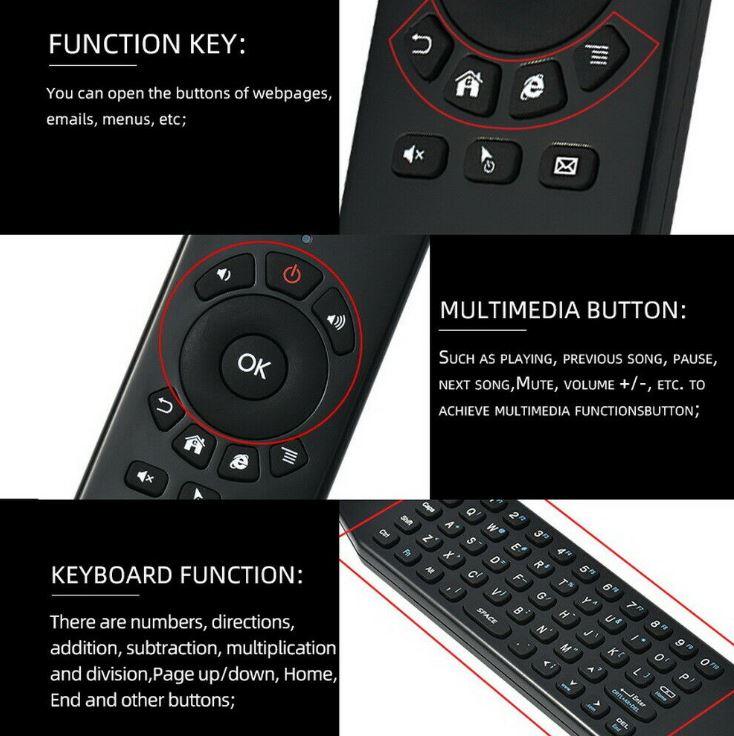 2.4 Remote Control Air Mouse Wireless Keyboard for Android Mini TV Box - Office Catch