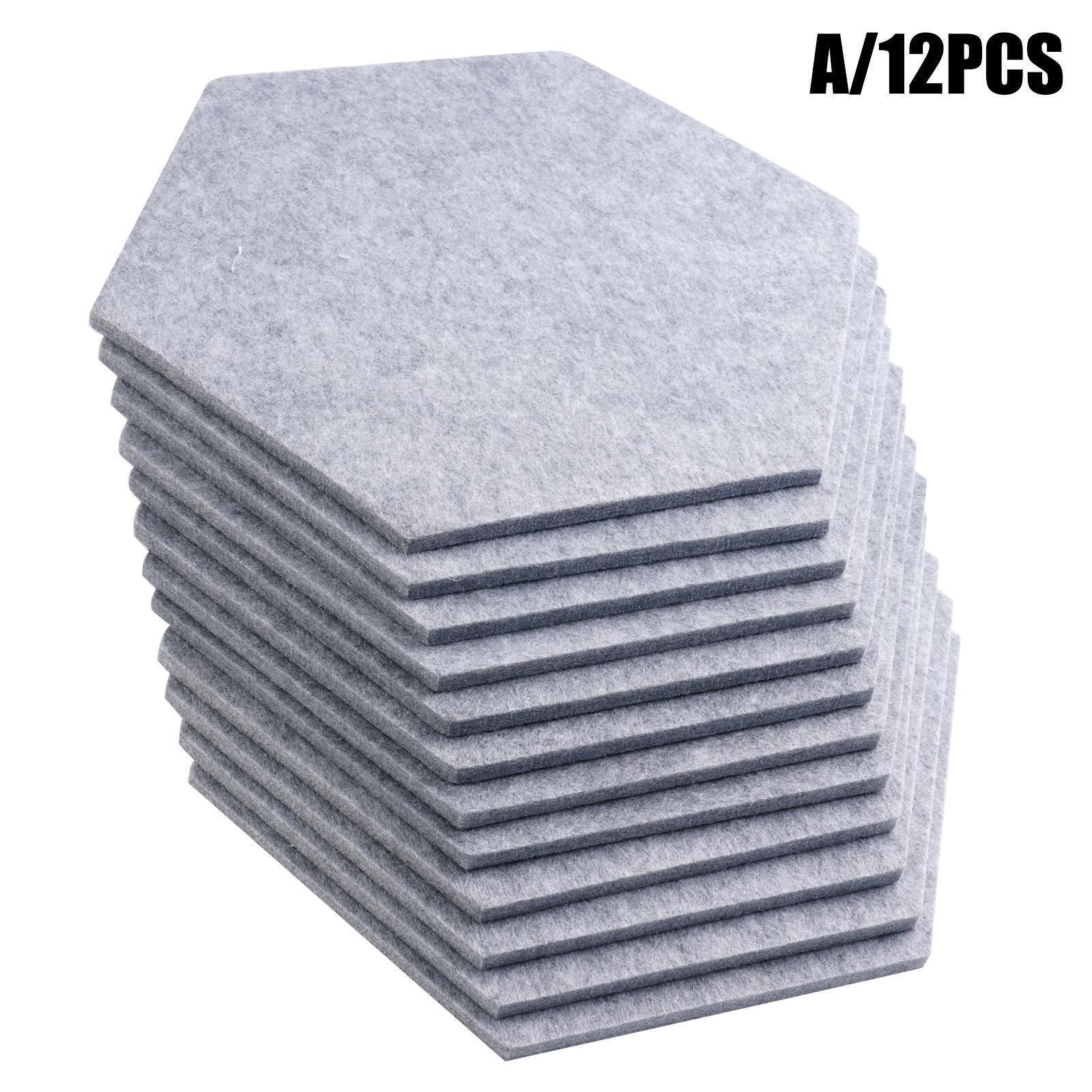 24pcs Hexagon Acoustic Panels Safe Acoustic Absorber Sound Absorbing Foam Panel - Office Catch