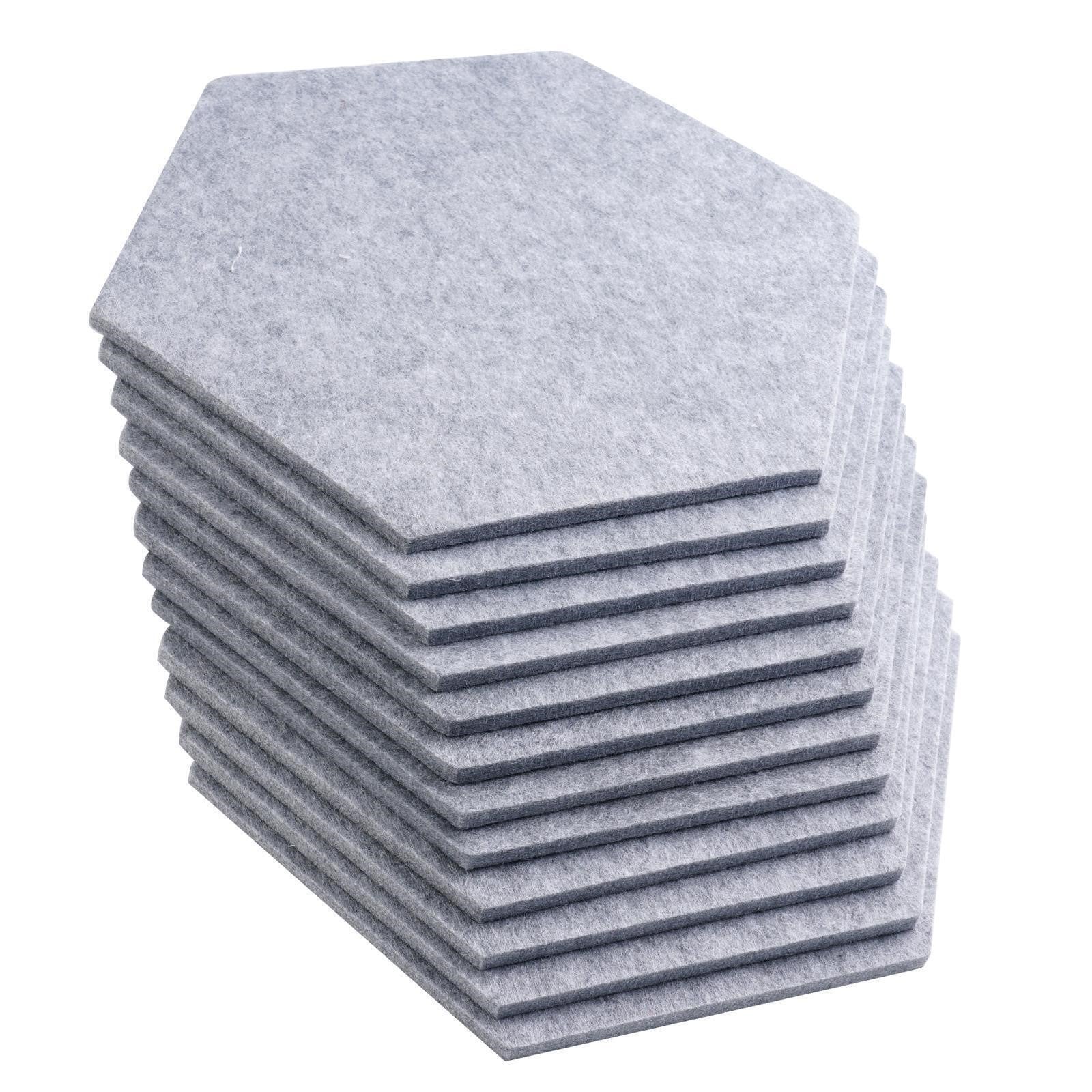 24pcs Hexagon Acoustic Panels Safe Acoustic Absorber Sound Absorbing Foam Panel - Office Catch