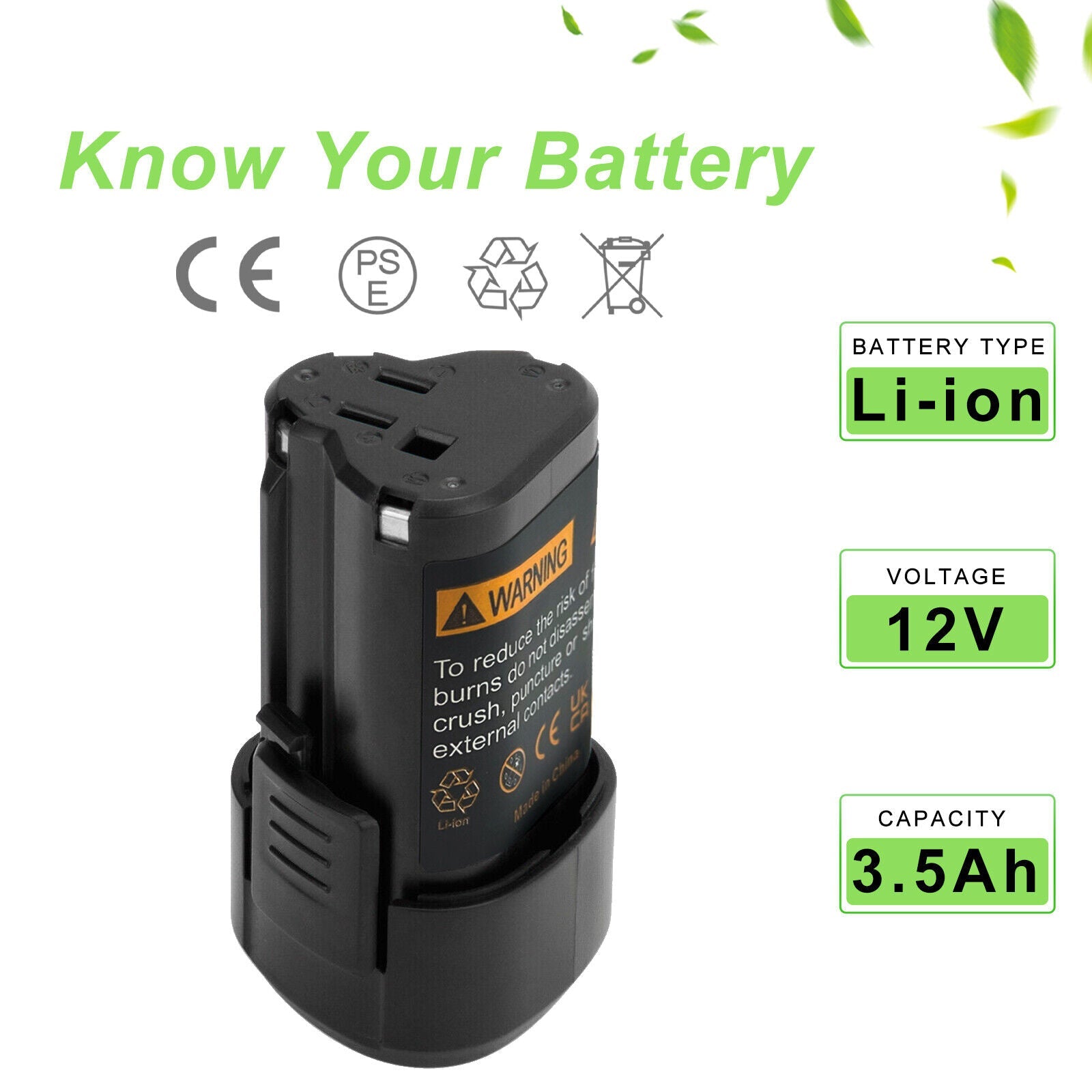2Pack 12V 2.0AH Replacement Power Tools battery for Worx WA3503 WA3509 WU288 WX125 WX125.1 - Office Catch