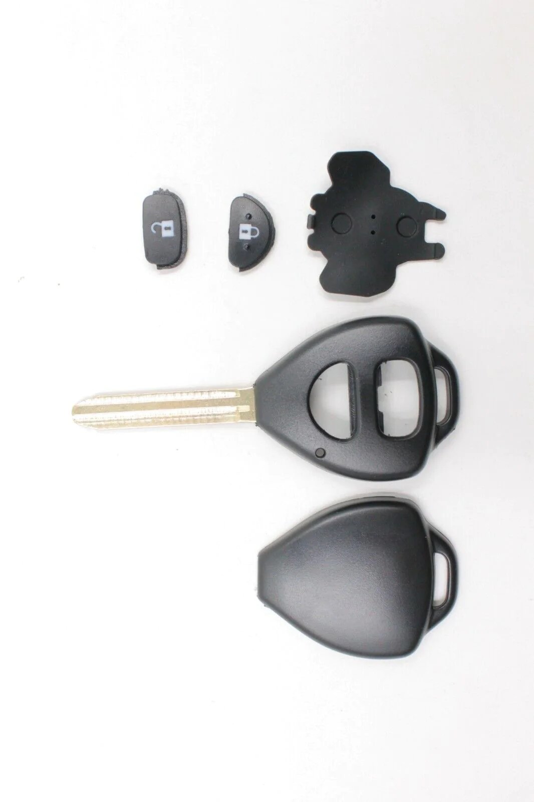 2x Compatible With Toyota Rav4 Corolla Camry Prado 2 Button Remote Key Shell - Office Catch