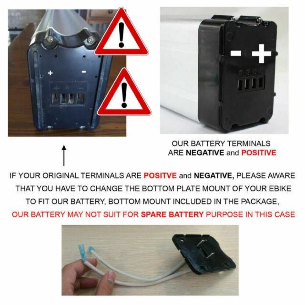 36V 15Ah Electric Bike Bicycle eBike Lithium Fish Battery for 200W 250W 300W - Office Catch