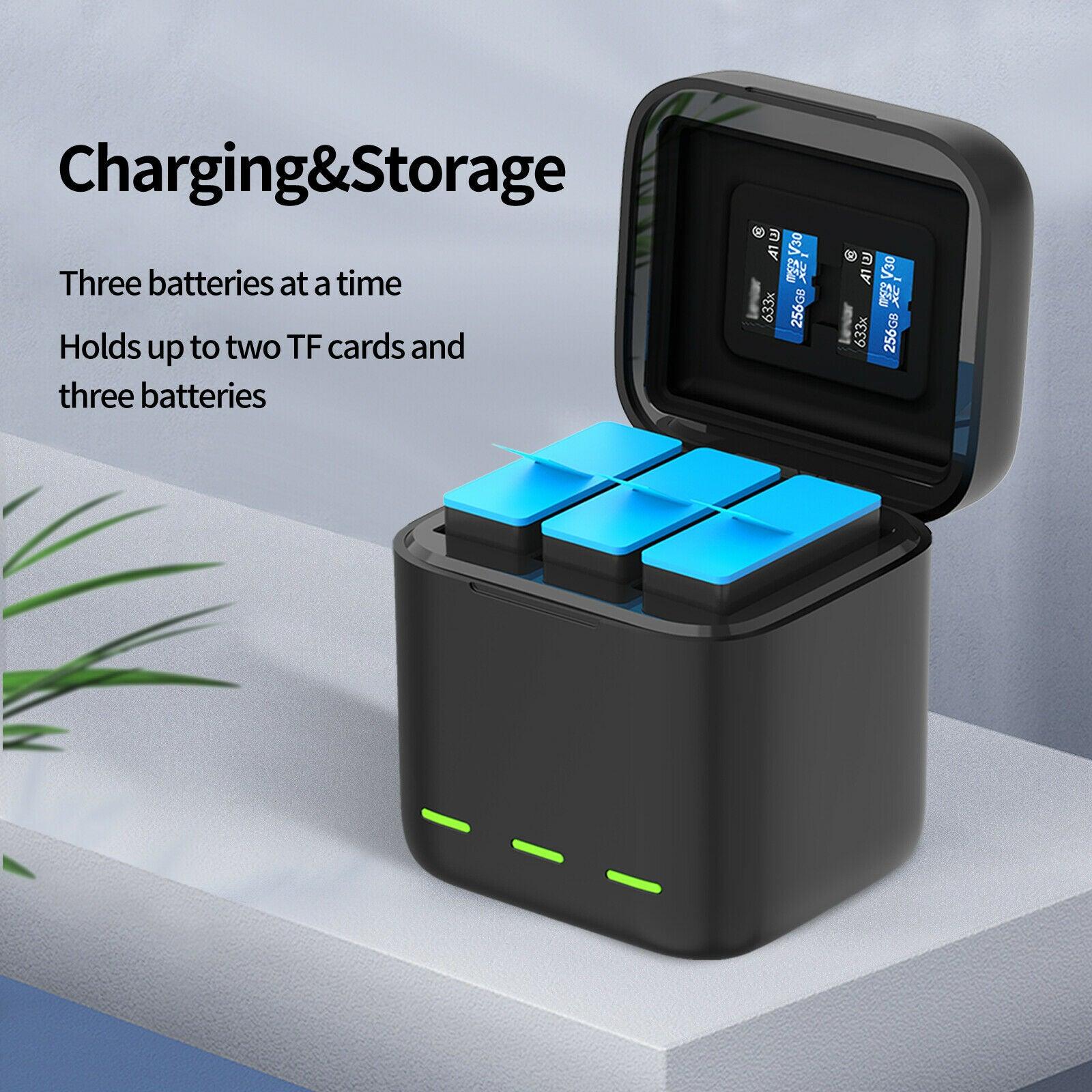 3in1 Battery Charger Charging Box Dock for GoPro Hero 10/9 - Office Catch