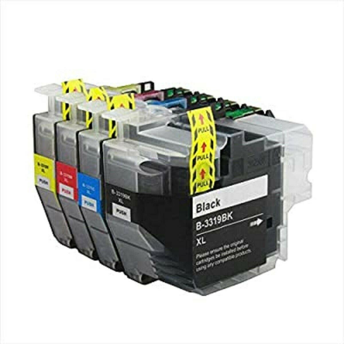 4 Pack Brother LC-3319XL Compatible Ink Cartridges Combo (High Yield of Brother LC-3317) [1BK, 1C, 1M, 1Y] - Office Catch