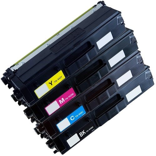 4-Pack Brother TN-443 Compatible Toner Combo [1BK,1C,1M,1Y] - Office Catch