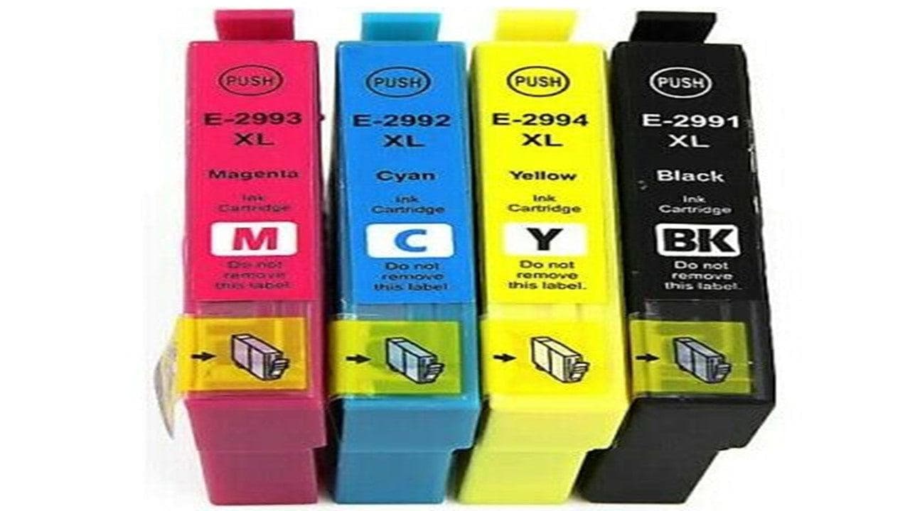 4 Pack Epson 29XL (C13T29914010-C13T29944010) Compatible High Yield Ink Cartridges [BK, C, M, Y] - Office Catch