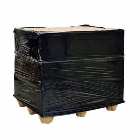 [4 Rolls] Black Hand Stretch Film Pallet Shrink Wrap [500mm x 450m] | 25UM Pallet Shrink Wrap - Office Catch