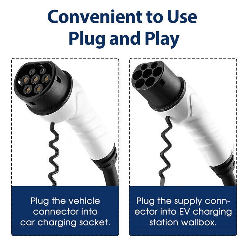 480V 32A Type2 to Type2 EV Charging Cable 3 phase - Office Catch