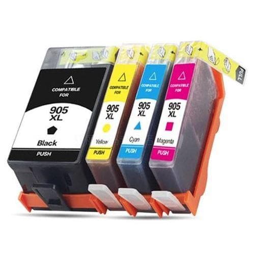 4x Compatible 905XL Ink Cartridge For HP Officejet Pro 6950 6956 6960 6970 New Chip - Office Catch