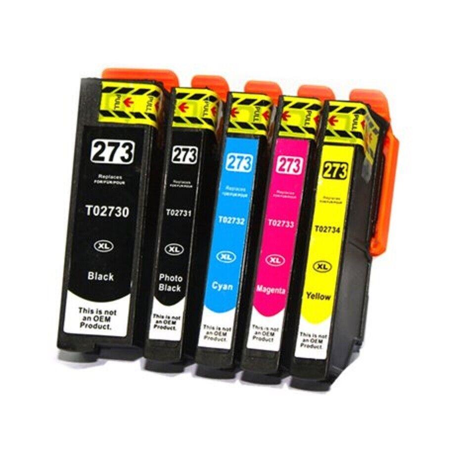 5x Ink Cartridge 273XL 2730XL High Yield for Epson XP600 XP700 XP800 Printer - Office Catch