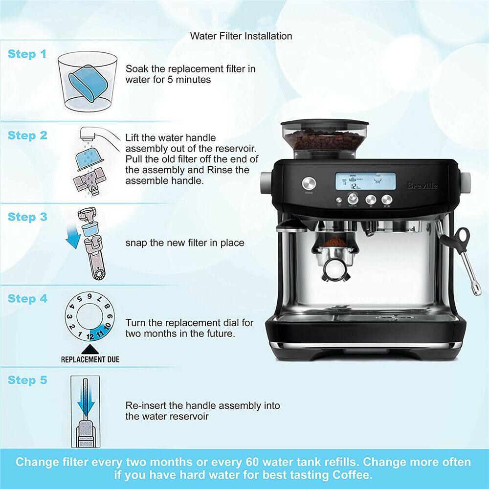 6 Pack Water Filters for Breville Oracle BES980 Coffee Machine - Office Catch