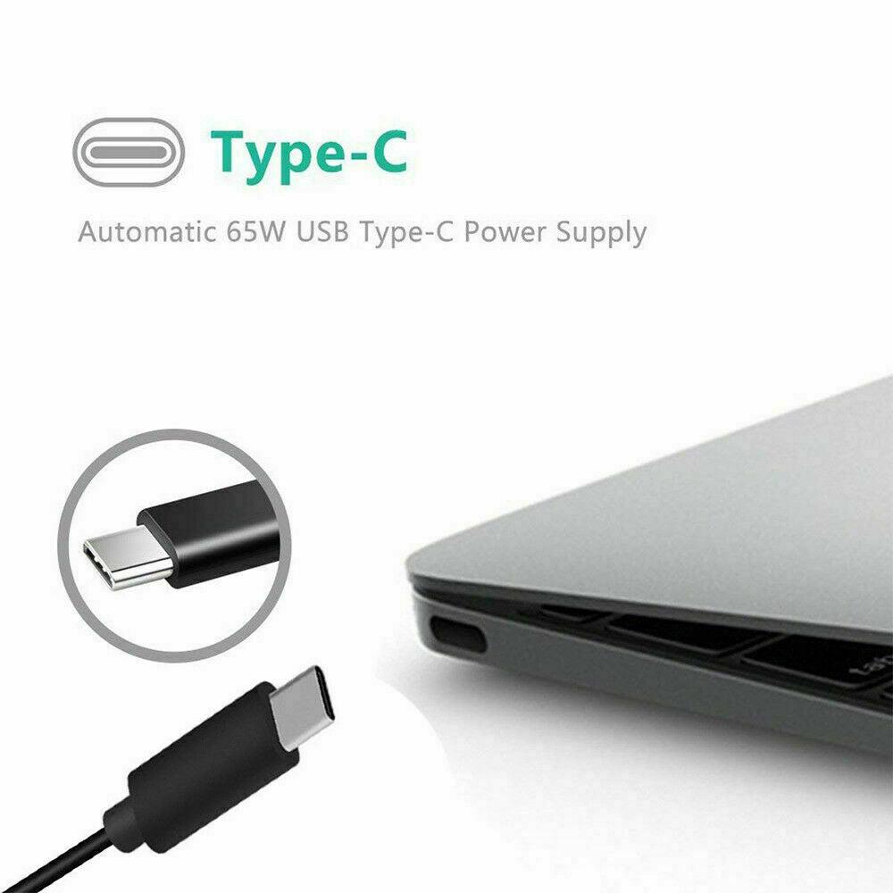 65W USB-C/Type C USB C Laptop Charger Adapter for Lenovo Yoga Chromebook Series,Thinkpad t480,Lenovo Yoga C930-13,Yoga S730-13,ThinkPad X1 Carbon with AU Power Cord - Office Catch