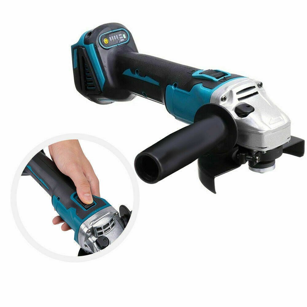Angle Grinder Brushless With 2x Li-ion Battery & Charger 125mm Combo Kit - Office Catch