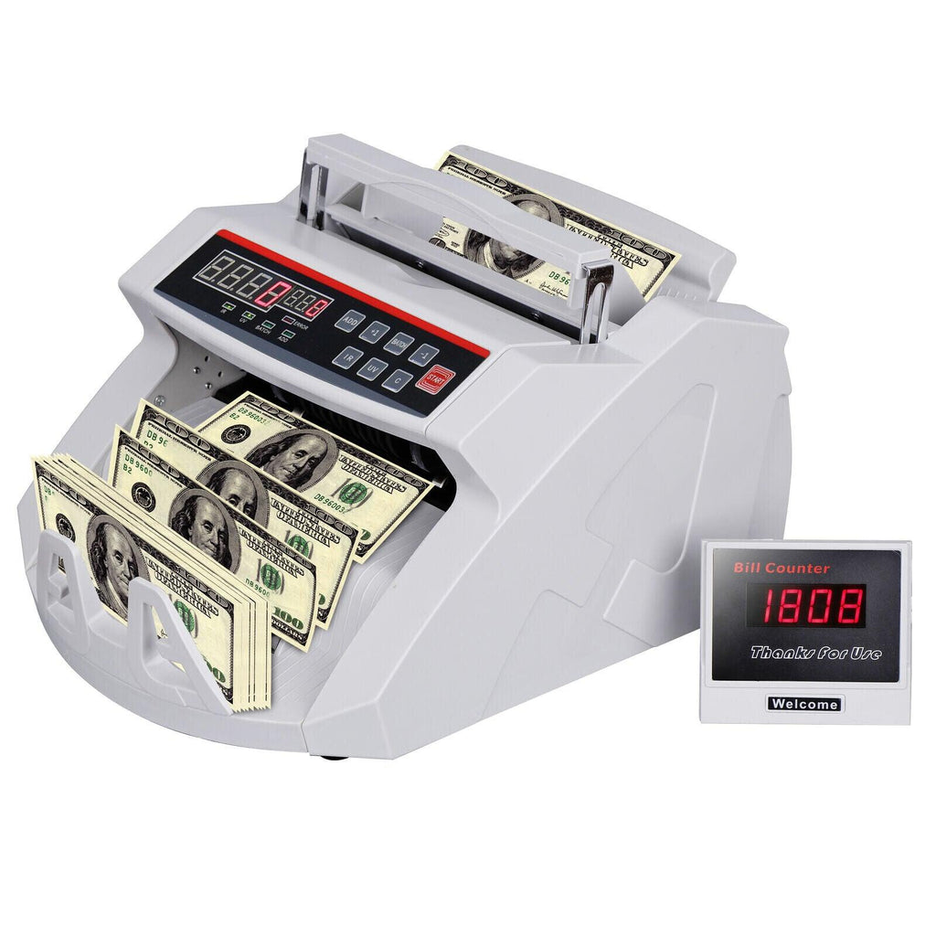 Portable Australian Money Bill Banknote Cash Counter Machine with Digi