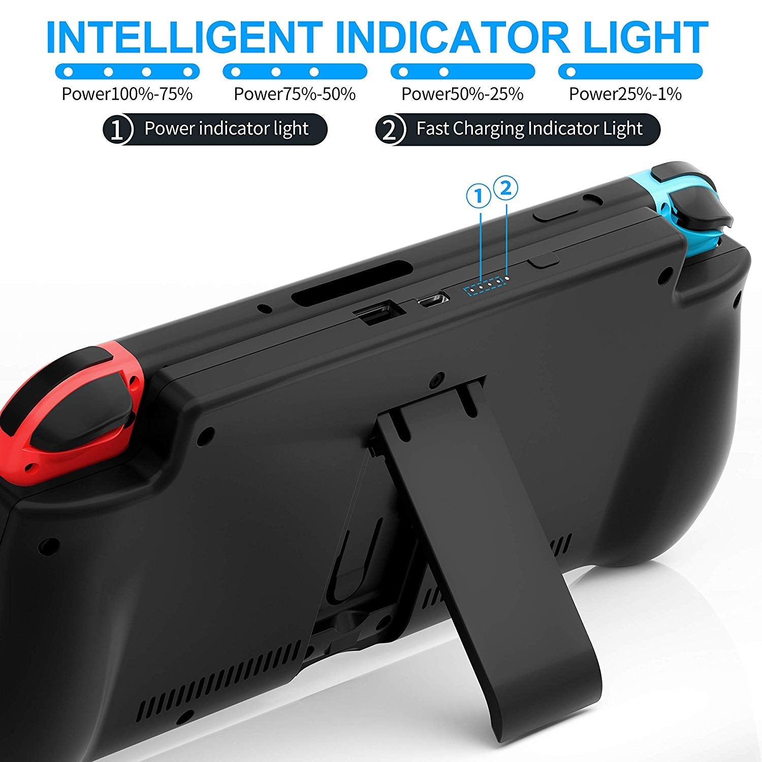 Battery Charger Case for Switch Console Backup Holder Power Bank Accessories - Office Catch