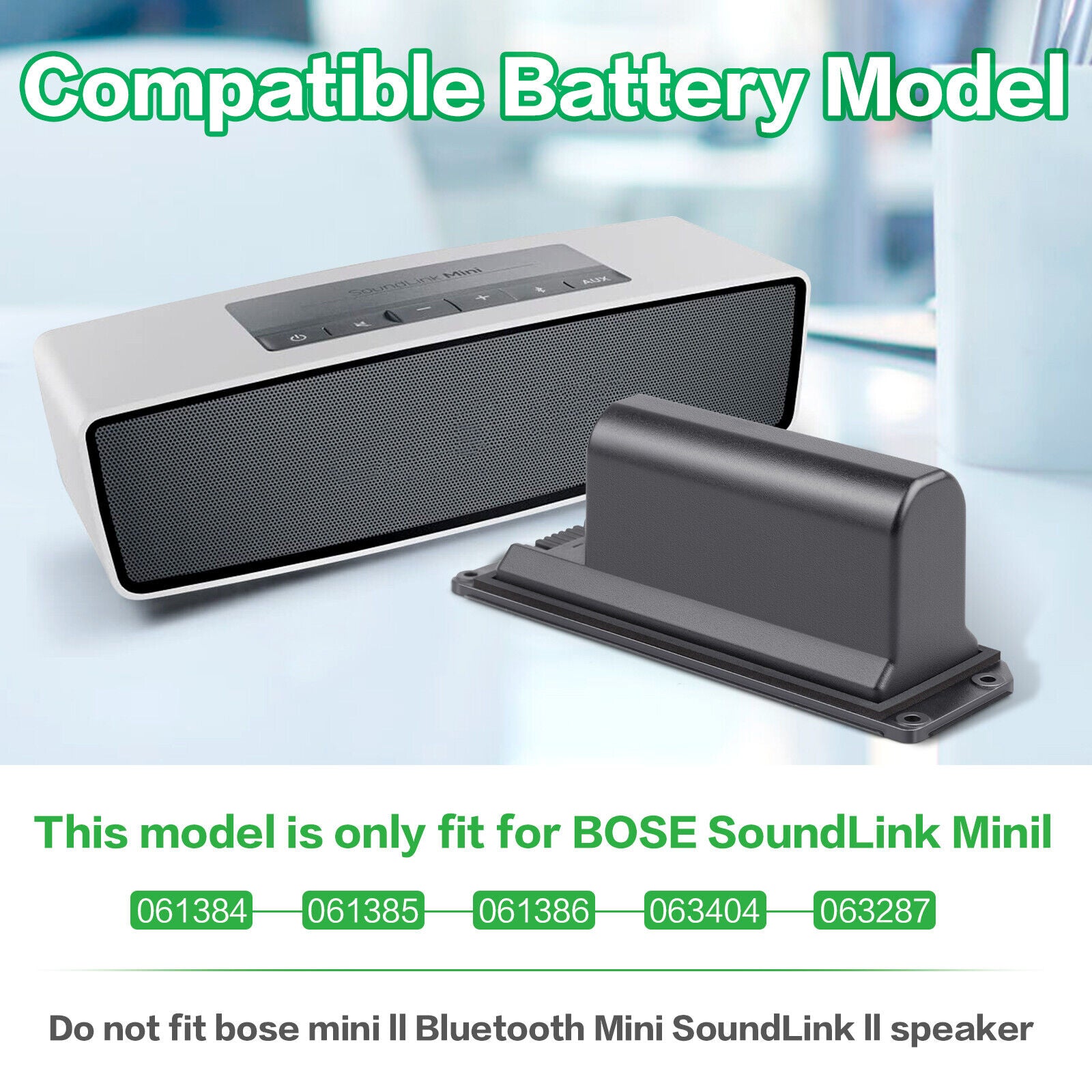 Battery for Bose Soundlink Mini 1 Speaker 413295 061384 061385 061386 061834 22W - Office Catch