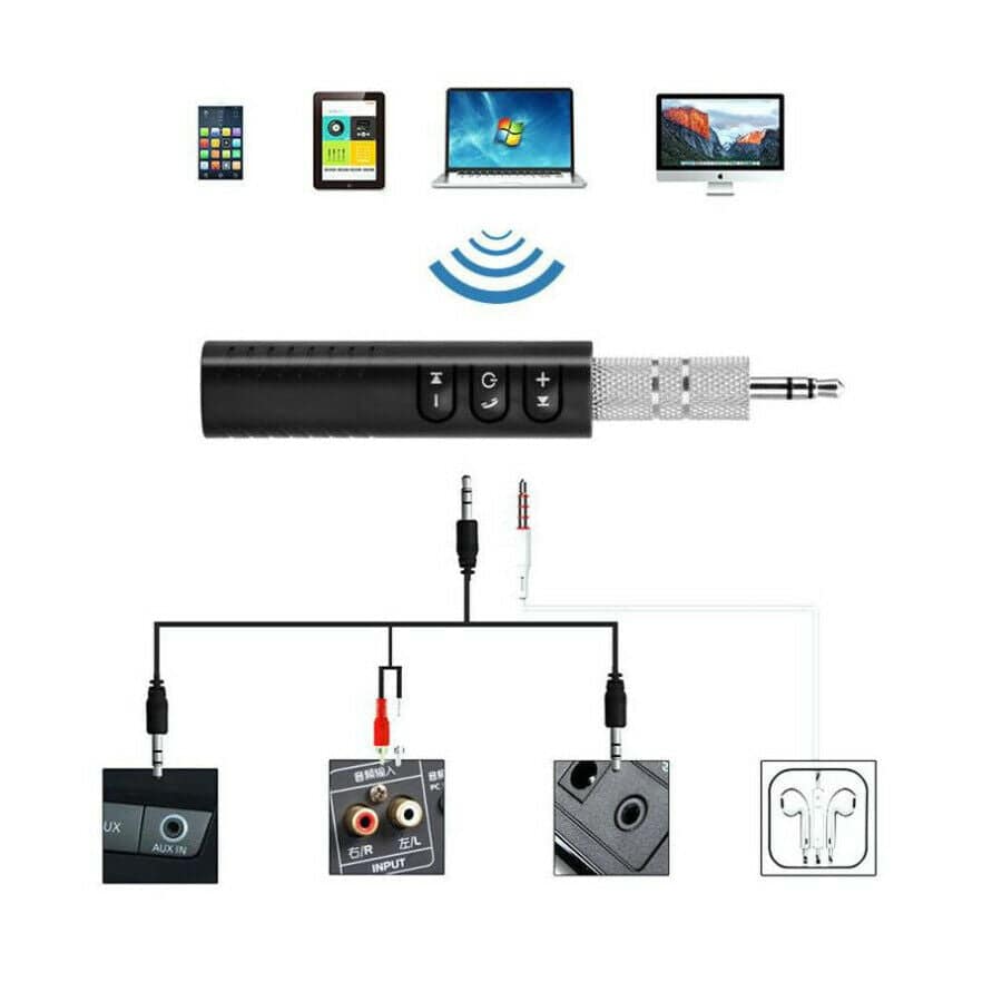 Bluetooth Adapter Receiver Portable Hands-Free Bluetooth - Office Catch