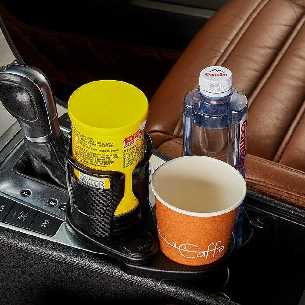 Car Seat Cup Holder Drink Bottle Storage 2in1 Adjustable. - Office Catch