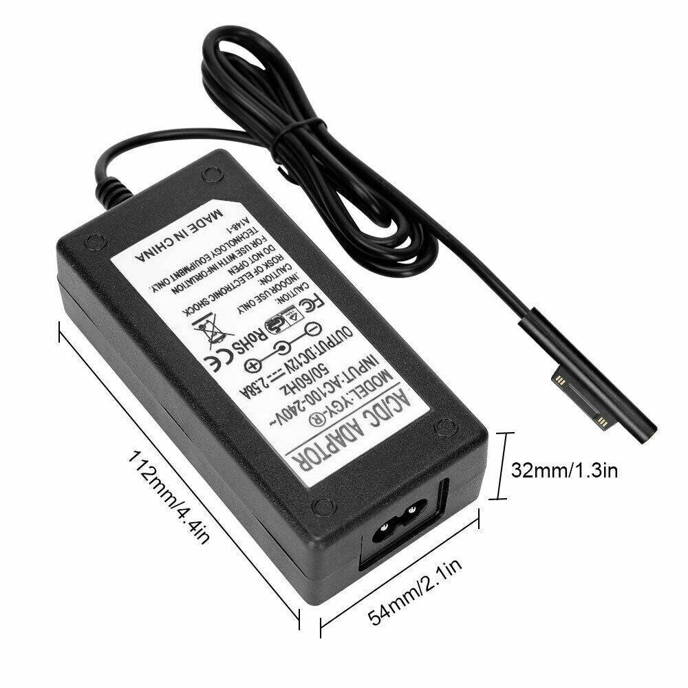 Charger Power Adapter For Microsoft Surface Pro 3 4 5 6 X model 1800 1625 1769 | 36W 12V - Office Catch