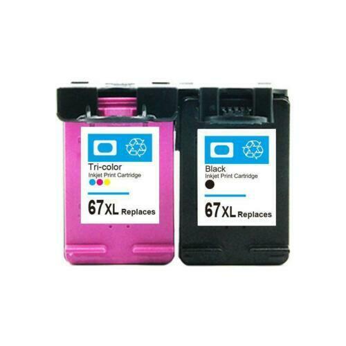 Compatible HP 67XXL Extra High Yield Black(3YM59AA) +67XL High Yield Tricolour(3YM58AA) Ink Cartridges (BK+CL) - Office Catch