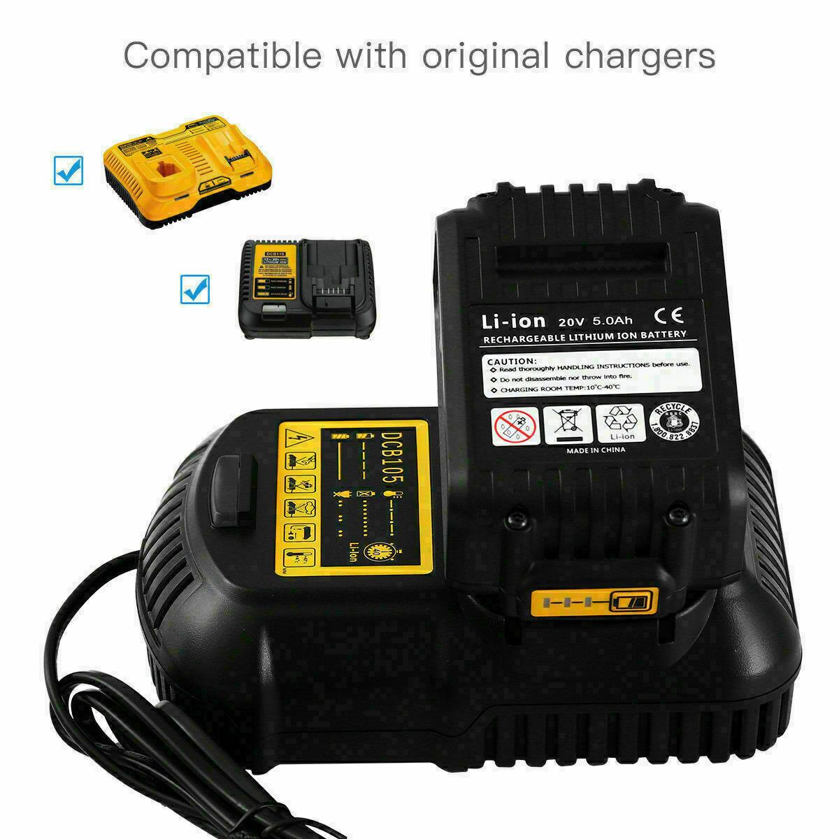 DeWalt Compatible 18V XR 10Ah Lithium-Ion Battery DCB184-XE - Office Catch