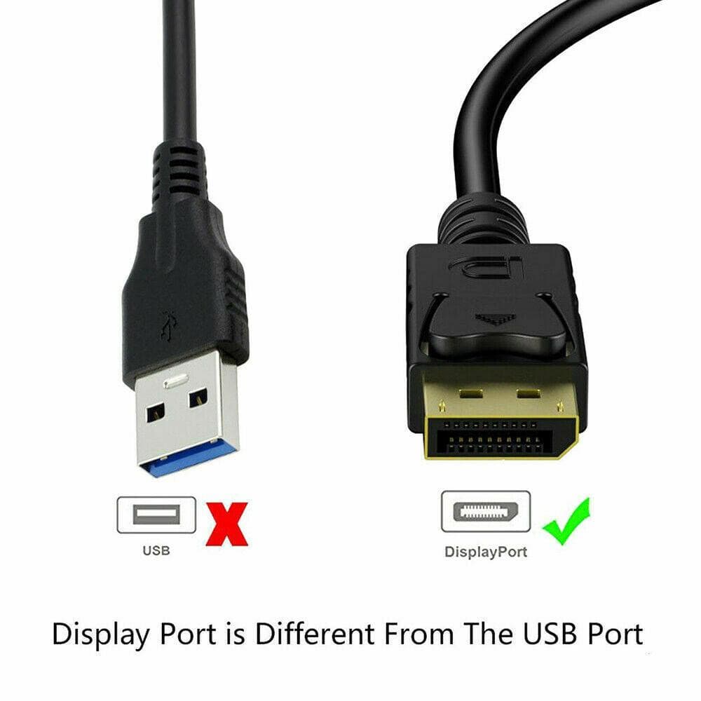 Display Port DP to HDMI Cable Male to Male | Displayport Full HD High Speed 1.8M - Office Catch