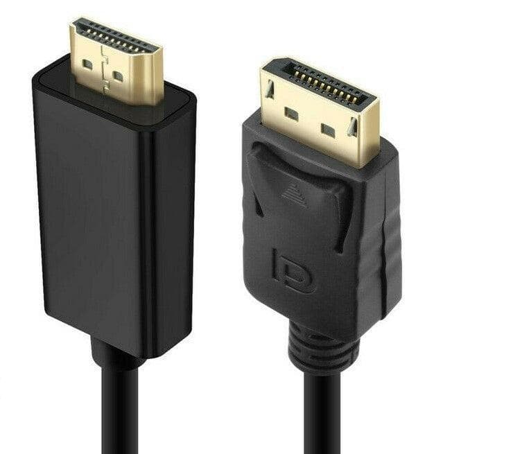 Display Port DP to HDMI Cable Male to Male | Displayport Full HD High Speed 1.8M - Office Catch