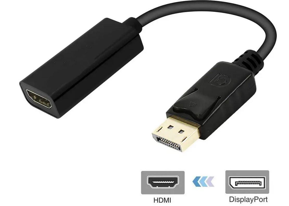 DisplayPort Male to HDMI Female Gold-Plated DP Display Port to HDMI Adapter - Office Catch