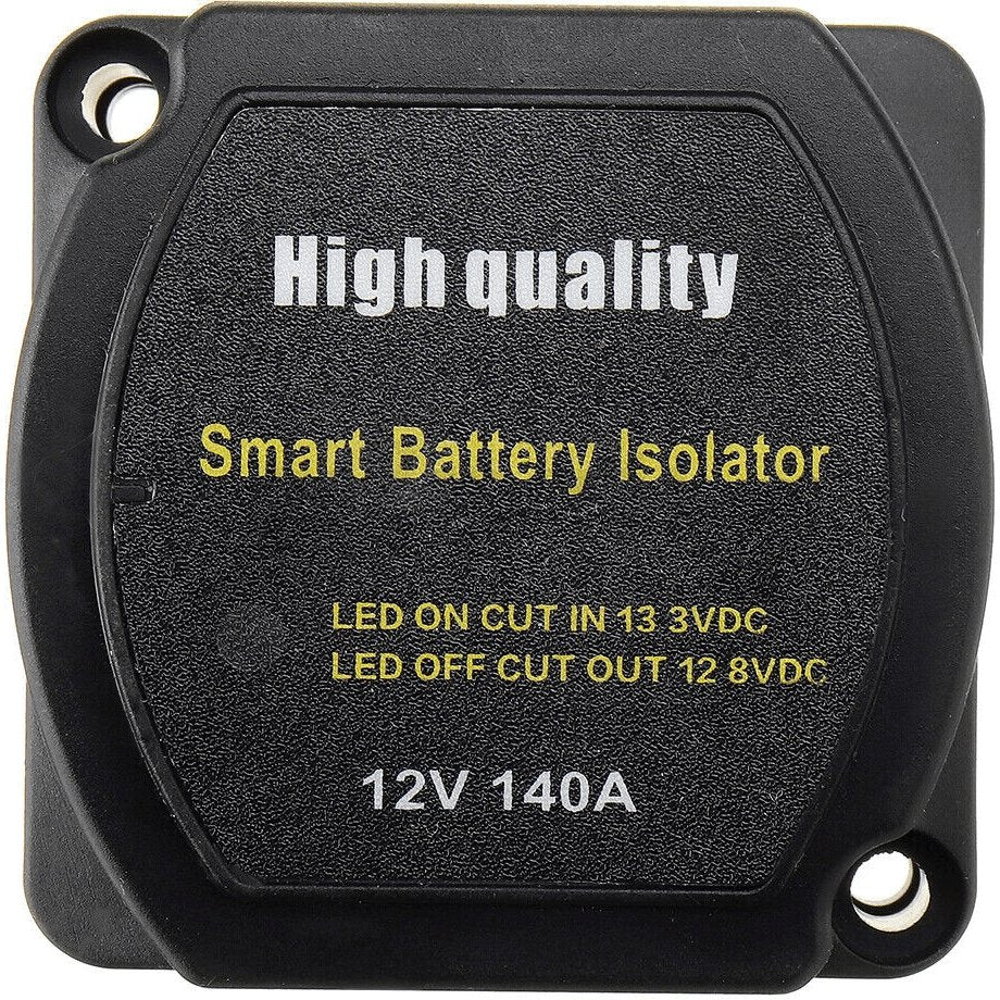 Dual Battery System Kit For Car Voltage Sensitive Relay 12V 140A IP65 Smart Isolator - Office Catch