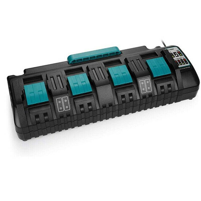Durable 4 port Rapid Charger For Makita 18v Li-ion Battery | Optimized Output With USB Port - Office Catch