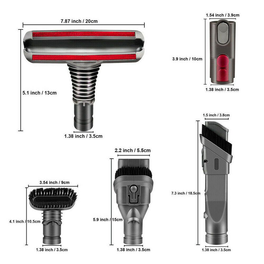 Dyson V7 V8 V10 V11 V15 Vacuum Cleaner Brush Attachment Accessories Kit Replacement - Office Catch
