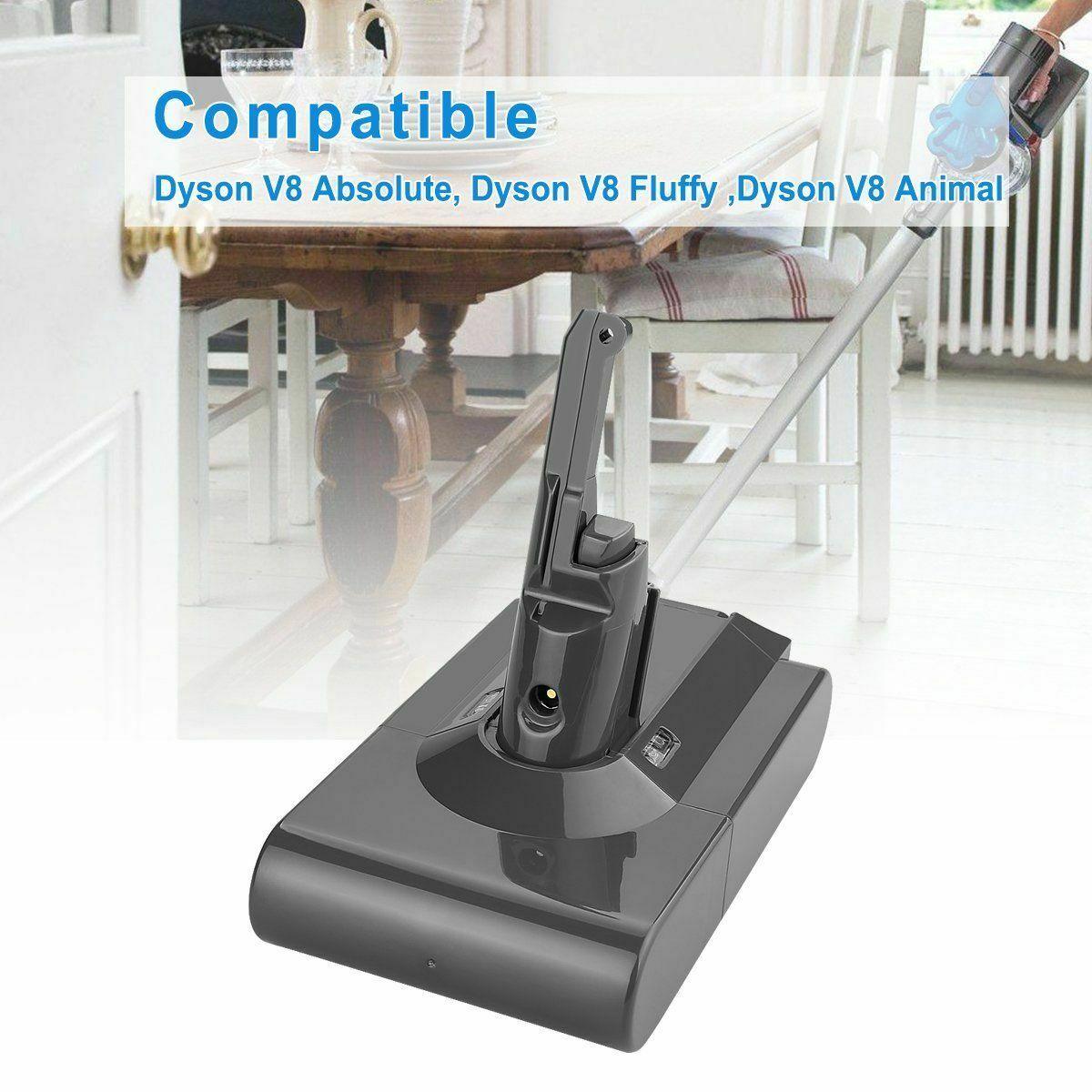 For Dyson V8 Absolute 21.6V 4800mAh Cordless Vacuum Cleaner Li-ion Battery - Office Catch