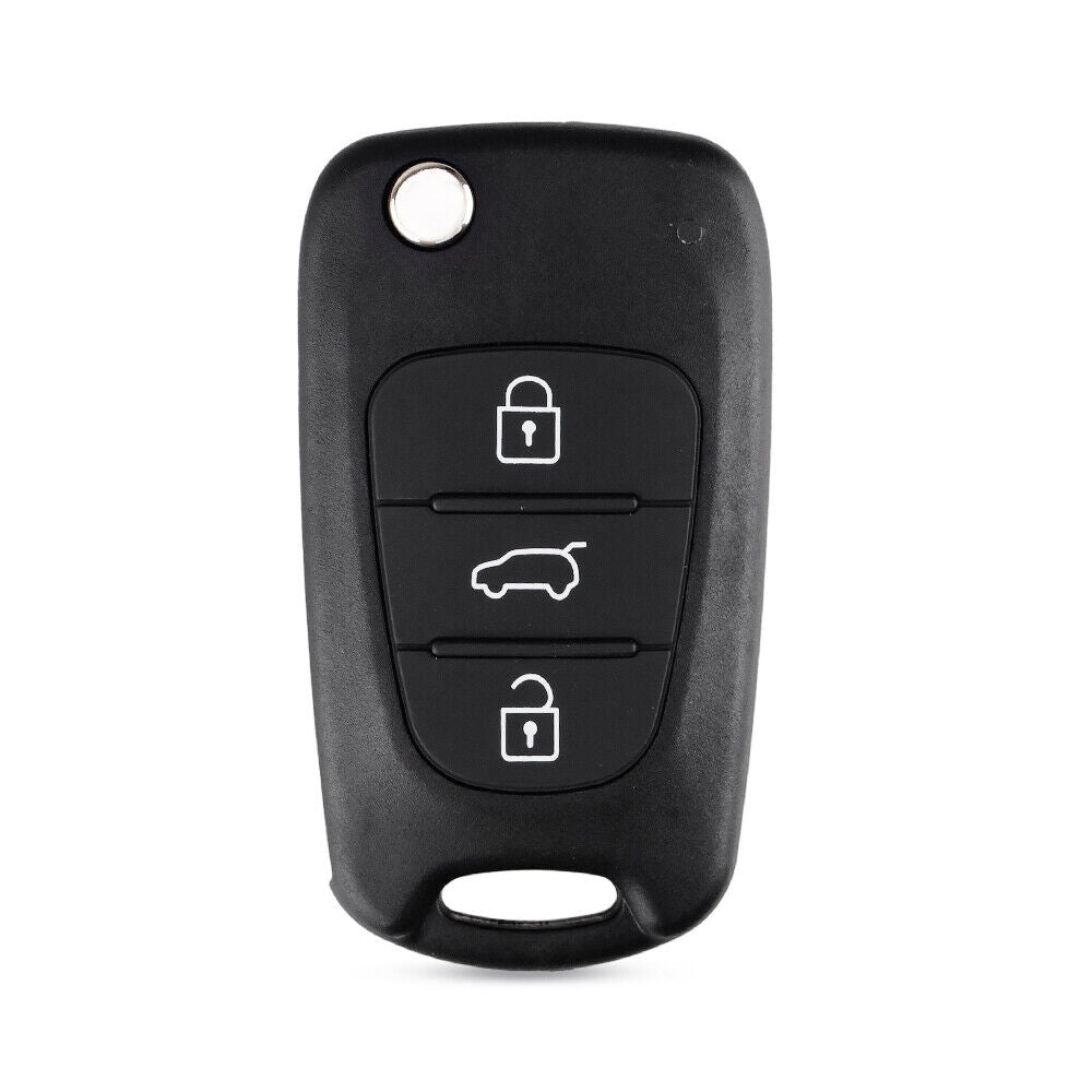 For Hyundai i30 i20 Elantra 3 Button Flip Key Remote Case/Shell/Blank - Office Catch