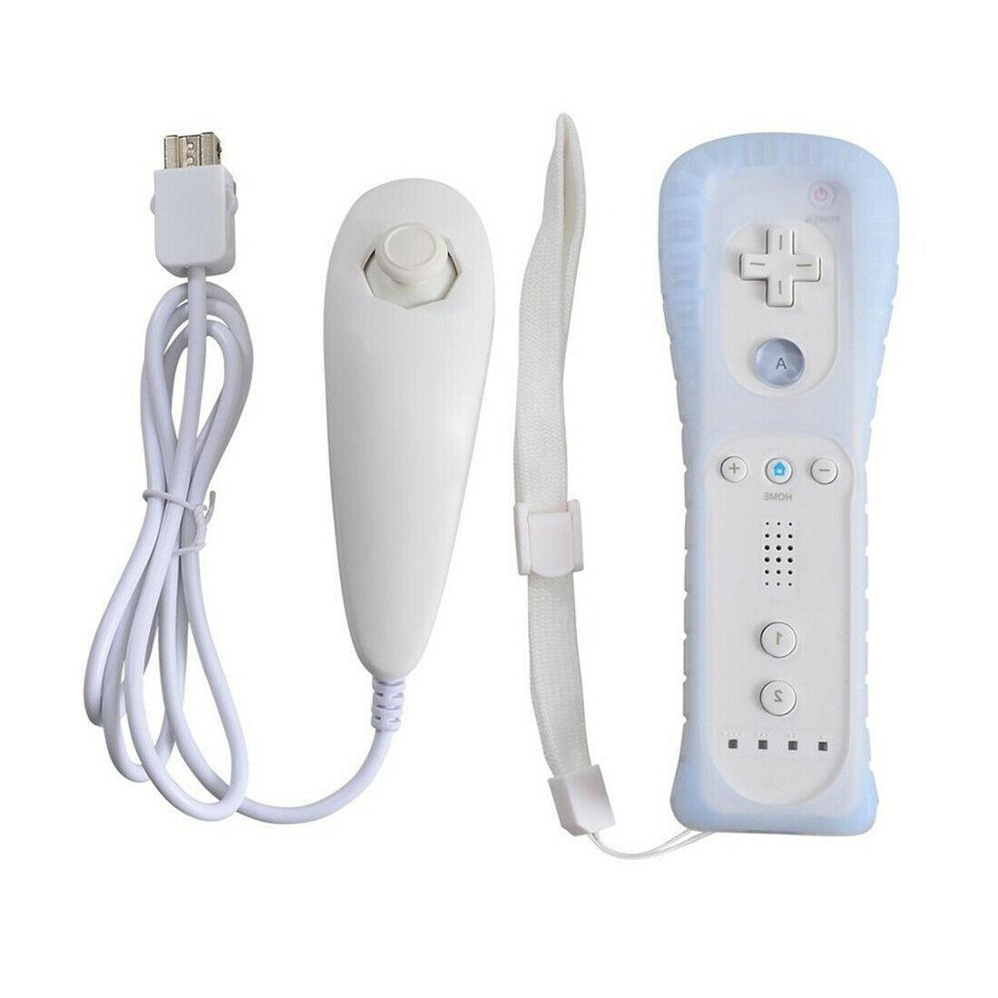 For Nintendo Wii Wii U 2in1 Built-in Motion Plus Remote Nunchuck Controller AU - Office Catch