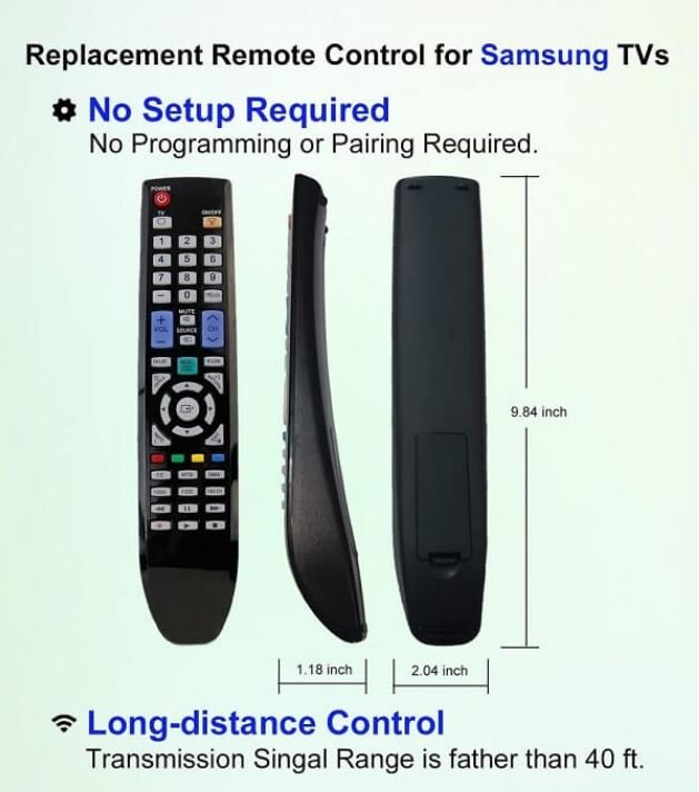 For Samsung RM-L898 LCD 4K UHD QLED Plasma TV BN59-00695A BN59-00862A BN59-00851A BN59-00863A LN55B650T1FXZA PN42B450B1DXZA LN46B610 - Office Catch
