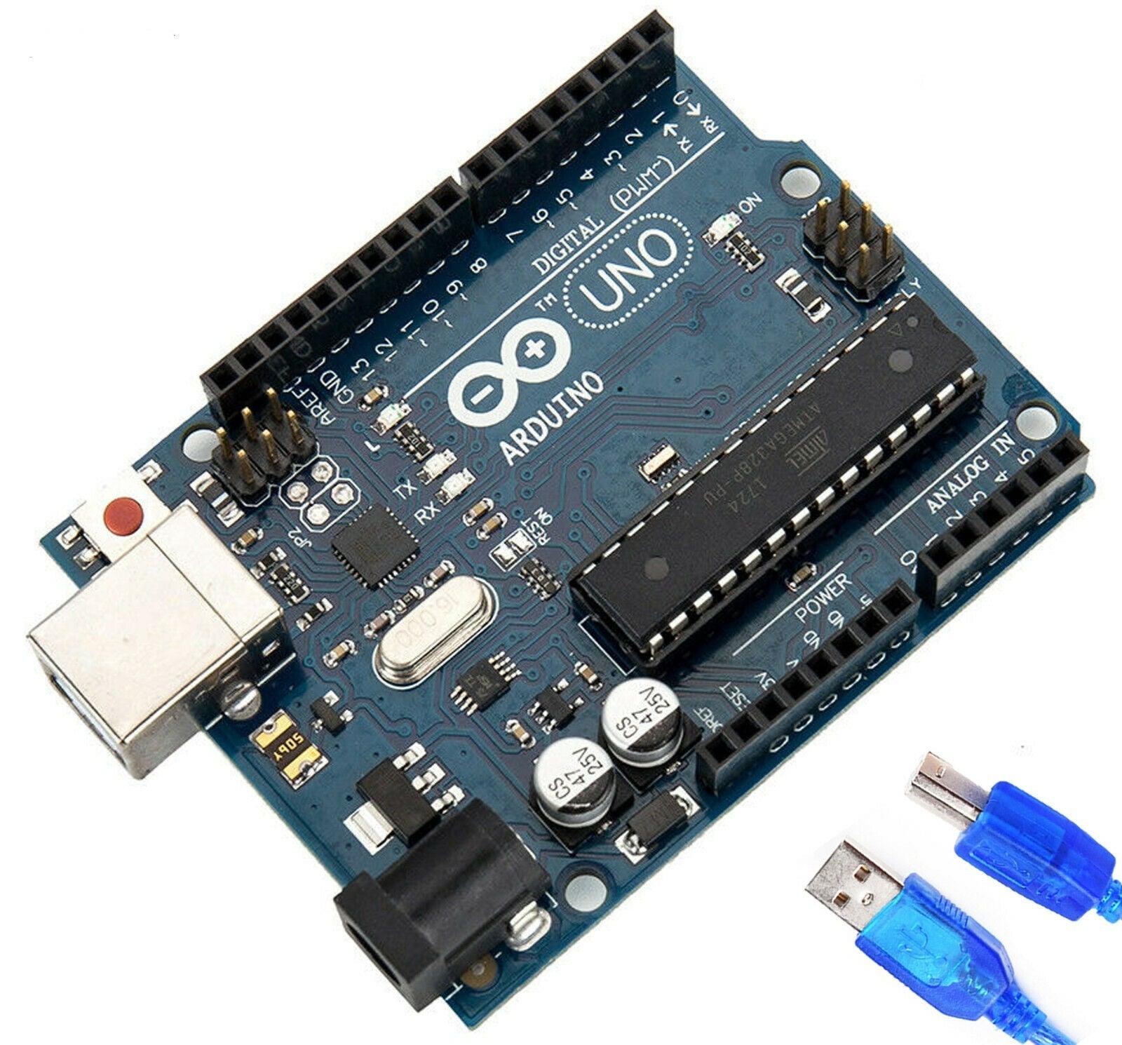 Generic Arduino Compatible Uno R3 Atmel ATmega328 Microcontroller Board With USB Cable - Office Catch