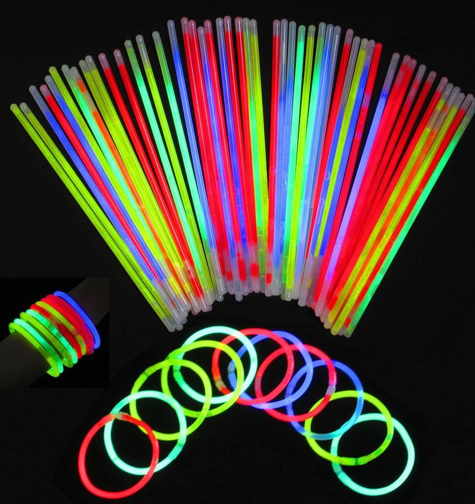 Glow In the Dark Glowsticks | 200 Mixed Colour - Office Catch