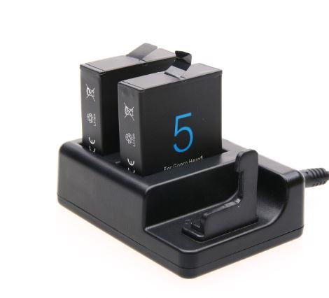 GoPro Dual Battery + Remote USB Charger | for GoPro HERO 8 7 6 5 - Office Catch